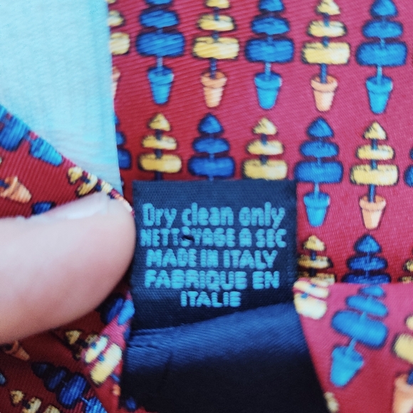 Dunhill printed tie. Made in Italy. 100%silk. - Picture 5 of 7